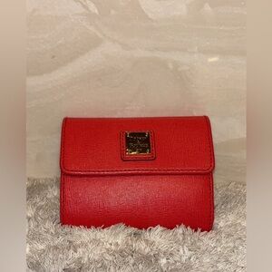 Dooney & Bourke Red Textured Wallet